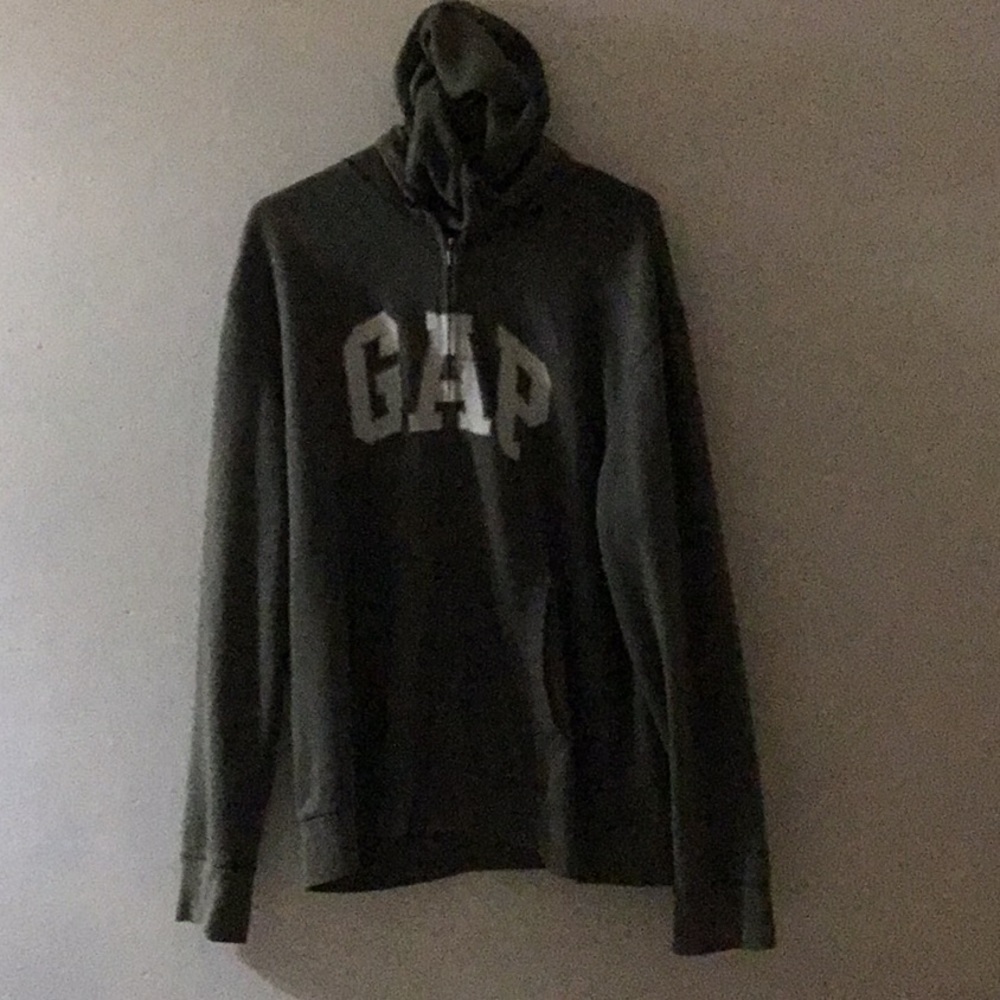 Gap factory sweater jacket olive green